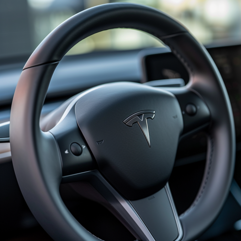 Tesla steering wheel